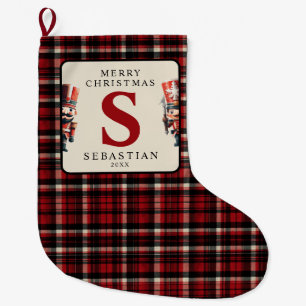 Monogram Christmas Nutcracker Christmas Large Christmas Stocking