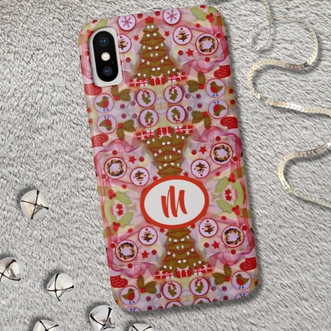 Monogram Christmas Tree Case-Mate iPhone Case (Creator Uploaded)