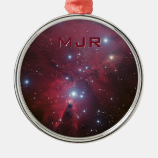 Monogram Christmas Tree Cluster - NGC 2264 Metal Ornament