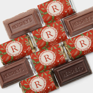 Monogram Christmas Woodlands Red Hershey's Miniatures