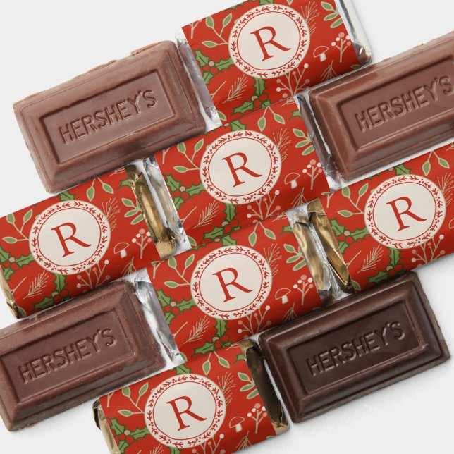 Monogram Christmas Woodlands Red Hershey's Miniatures (Assorted)