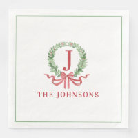 Monogram Christmas Wreath