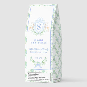 Monogram Christmas Wreath Roasted Coffee