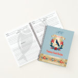 Monogram Christmas Yummy Food Recipe Personalized Notebook<br><div class="desc">Merry Christmas and Happy New Year! 2025 - 2026 Recipe Book for Your "Yummy Food Recipes" Beautiful vintage design with Exotic Blue Bird and Christmas flowers and berry plant floral wreath, navy blue, Noel, XMAS, Holy / Christmas decoration, Winter Holiday garden, Festive Noel Party, Kids Birthday Event, Family with friends...</div>