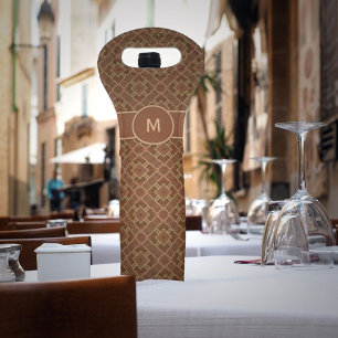 Monogram Cigar Ban Brown Tiled Wine Bag
