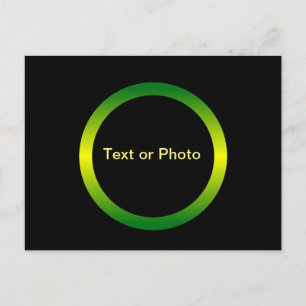 Monogram Circle Postcard