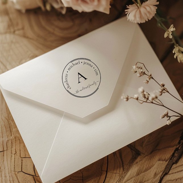 Monogram Circle Wood Art Stamp (Monogram Circle Wood Art Stamp
)