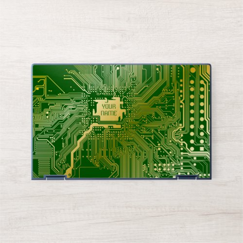 Monogram Circuit Motherboard Electronics Chip Tech HP Laptop Skin