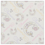 Monogram Clarence letter C name fabric