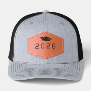 Monogram Class of 2026 Graduation Leather Patch Hat