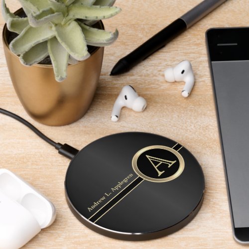 Monogram _ Classic Black Wireless Charger