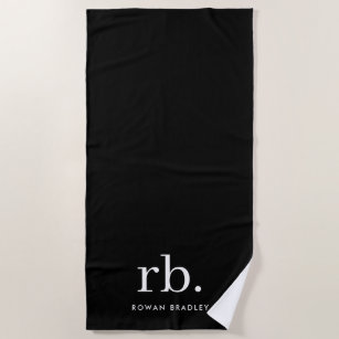 Elegant Black White Stripes Personalised Initial Bath Towel Classic Nordic  Monogram Letter Beach Travel Towels Birthday Gifts - AliExpress