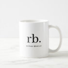 Monogram Classic Elegant Minimal Black and White