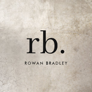 Monogram Classic Elegant Minimal Black Floor Decals