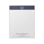 Monogram Classic Elegant Professional A4 Notepad