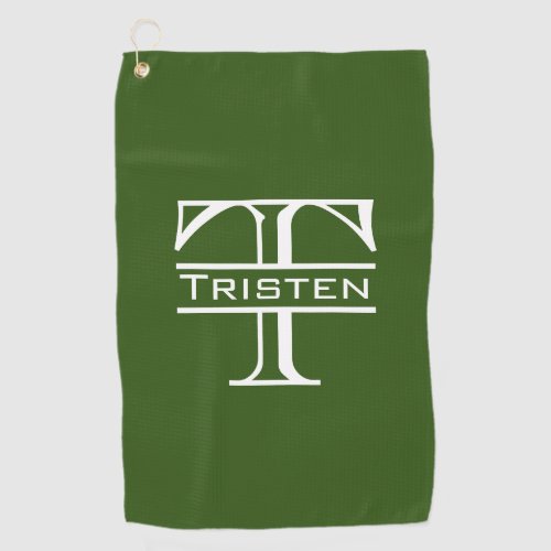 Monogram Classic Golf Golfers Gift Golf Towel