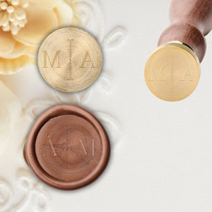 Monogram Classic Simple Minimal Wedding Wax Seal Stamp