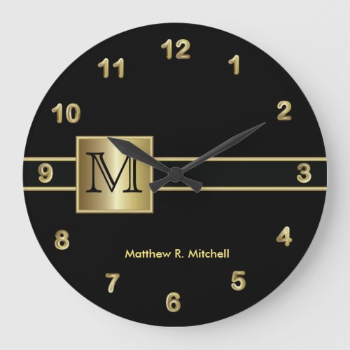 Monogram Classy Executive Large Clock