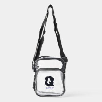 Monogram Clear Stadium Bag | Initial Q & QUINCEY