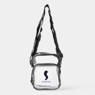 Monogram Clear Stadium Bag | Initial S & SABRINA