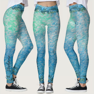 Monogram Cloudy Fog & Wave 0916 Leggings
