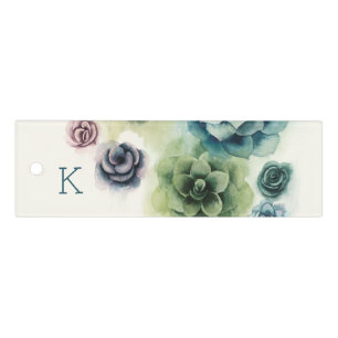 Monogram   Cluster of Succulents Ruler