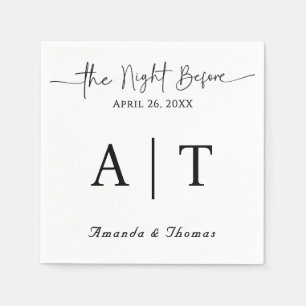 Monogram Cocktail Paper Napkin