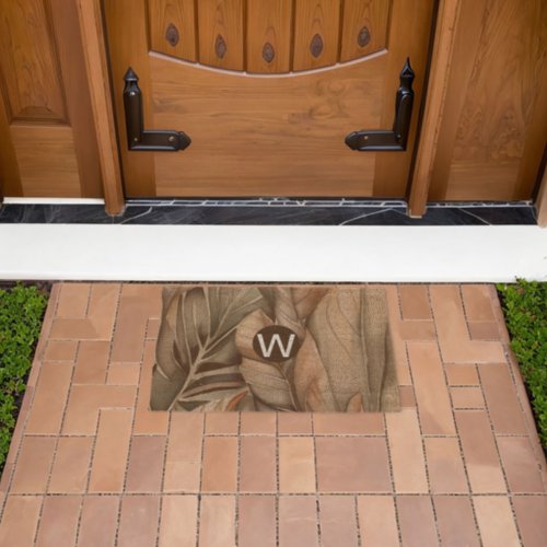 Monogram Coir Door Mat