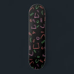 Monogram Colorful Abstract Shapes Skateboard<br><div class="desc">Monogram Colorful Abstract Shapes</div>