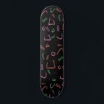 Monogram Colorful Abstract Shapes Skateboard<br><div class="desc">Monogram Colorful Abstract Shapes</div>