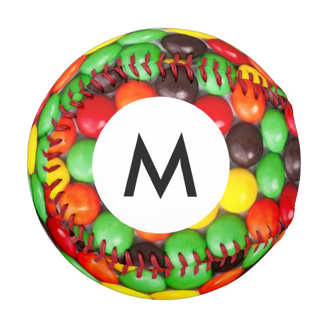 Monogram Colorful candies Baseball (Front Left)