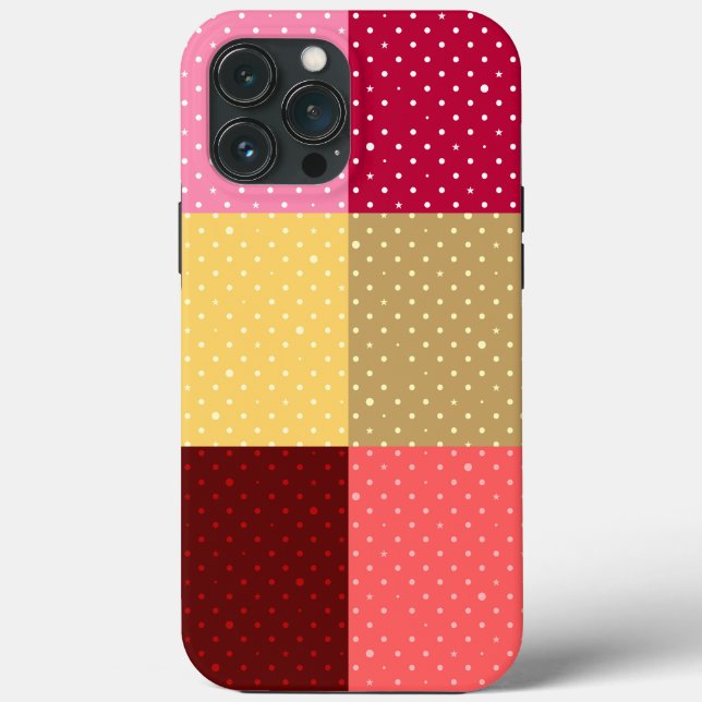 Monogram Colorful Dots Stylish Case-Mate iPhone Case (Back)