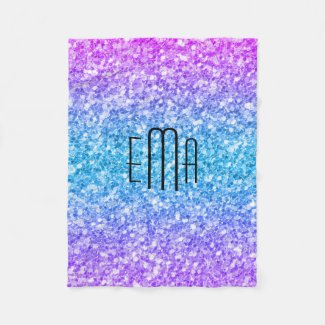 Monogram Colorful Glitter