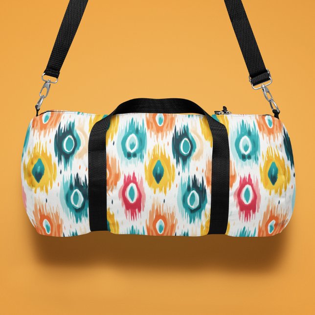 Monogram Colorful Tribal Abstract Pattern Duffle Bag (Creator Uploaded)