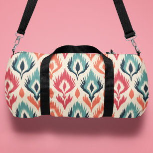 Monogram Colorful Tribal Abstract Pattern Duffle Bag