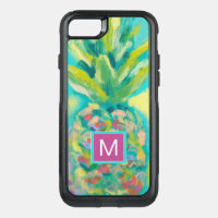 Monogram | Colorful Tropical Pineapple