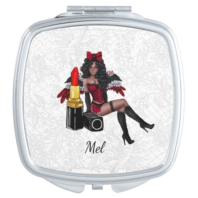 Monogram compact mirror (Front)