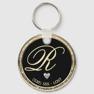 Monogram / Contact Infor Keychain
