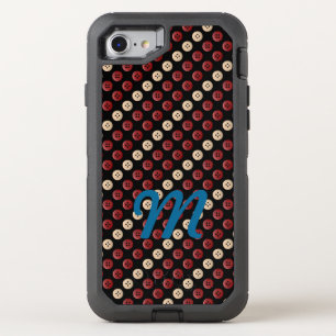 Monogram Cool Cute Unique Pattern OtterBox Defender iPhone SE/8/7 Case