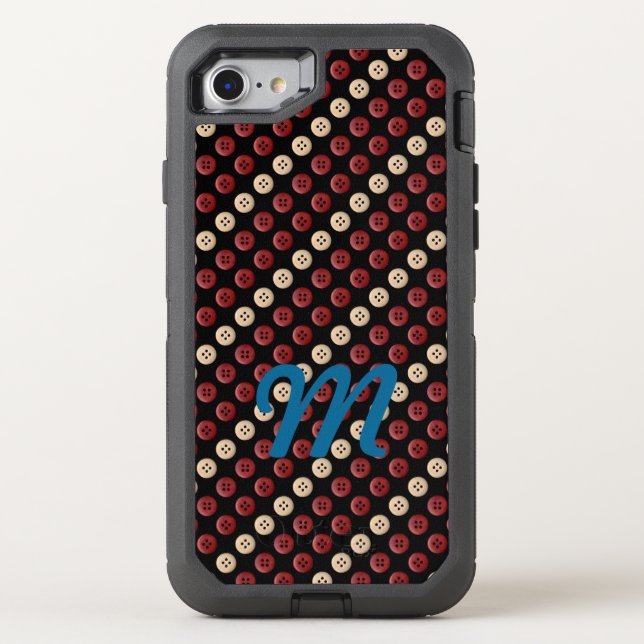 Monogram Cool Cute Unique Pattern Otterbox iPhone Case (Back)