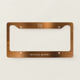 Monogram Copper Brown Brushed Metallic