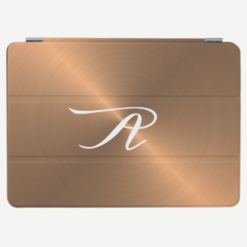 Monogram Copper Metallic  iPad Air Cover