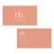 Monogram Coral Peach Elegant Feminine Minimalist