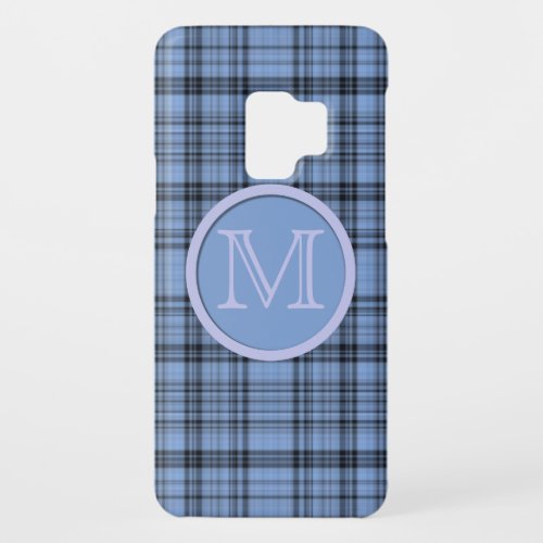 Monogram Cornflower Blue Plaid Case_Mate Samsung Galaxy S9 Case