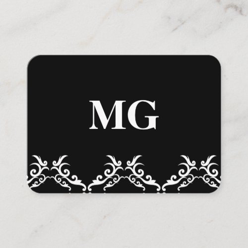 Monogram  Corporate Business Card