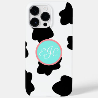 Monogram Cow Print iPhone 14 Pro Max Case