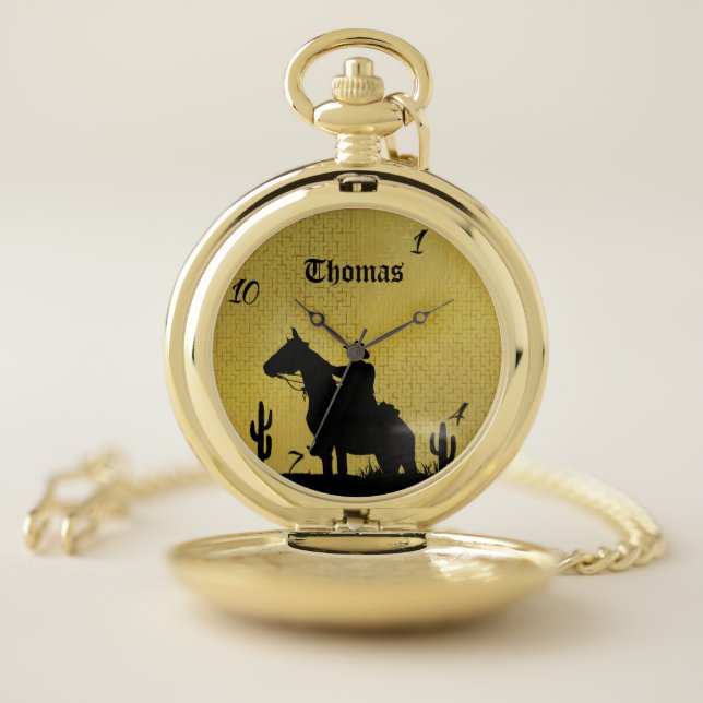 MONOGRAM-COWBOY POCKET WATCH (Inside)