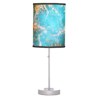 Monogram Crab Nebula in Taurus outer space picture Table Lamp