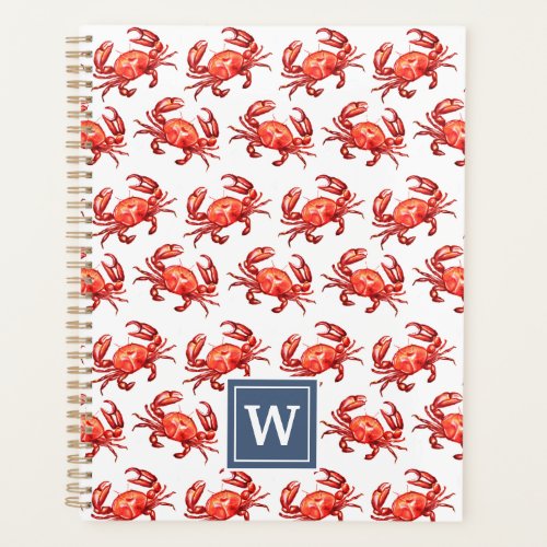 Monogram Crab Pattern Planner