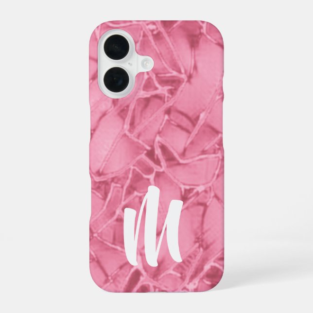 Monogram Cracked Pattern  Iphone Case (Back)